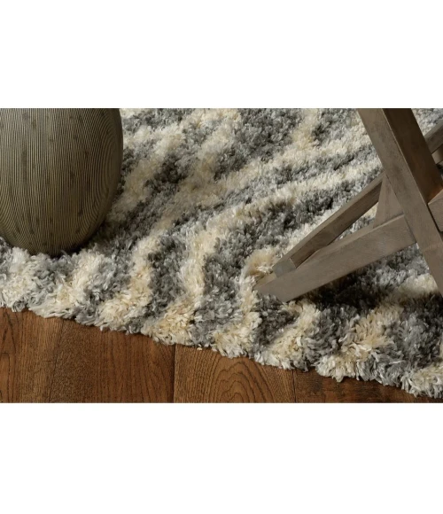 Kas Merino 6715 Charcoal Waves Area Rug