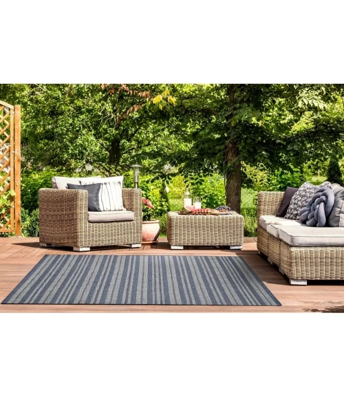 Kas Provo 5790 Blue Stripes Area Rug