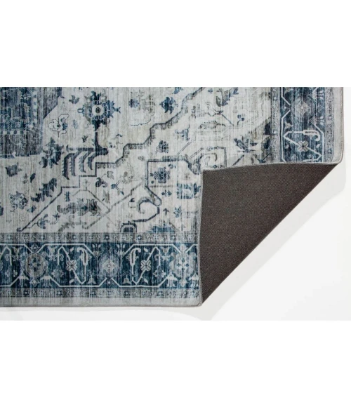 Kas Roxy 2821 Ivory Blue Tabriz Area Rug