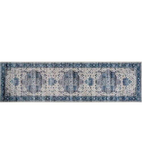 Kas Roxy 2821 Ivory Blue Tabriz Area Rug