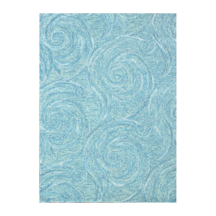 Kas Serenity 1260 Blue Waves Area Rug 7'6" x 9'6"
