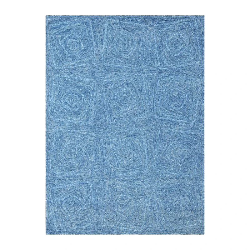 Kas Serenity 1263 Navy Geo Area Rug 5' x 7'