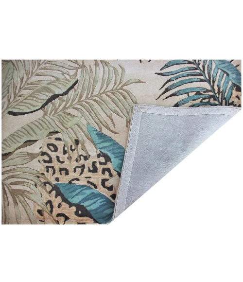 Kas Sparta 3183 Ivory/Blue Leopard Area Rug