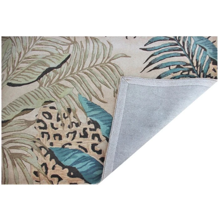 Kas Sparta 3183 Ivory/Blue Leopard Area Rug