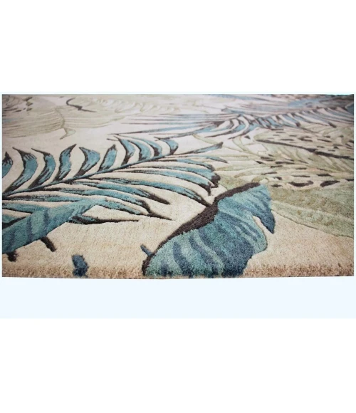 Kas Sparta 3183 Ivory/Blue Leopard Area Rug