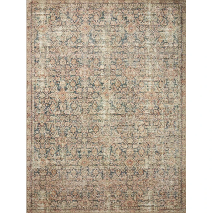 Angela Rose x Loloi Aubrey Navy / Multi AUB-01 3 ft. 9 in. X 5 ft. 6 in. Rectangle Rug