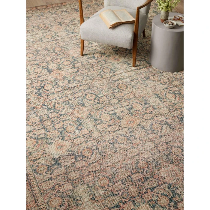 Angela Rose x Loloi Aubrey Navy / Multi AUB-01 3 ft. 9 in. X 5 ft. 6 in. Rectangle Rug