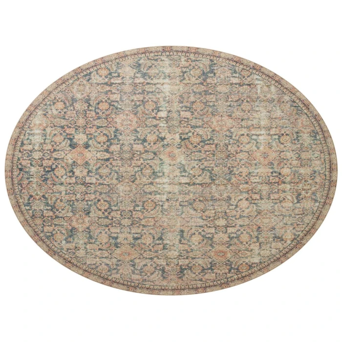 Angela Rose x Loloi Aubrey Navy / Multi AUB-01 3 ft. 9 in. X 5 ft. 6 in. Rectangle Rug