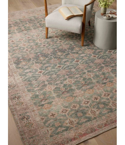 Angela Rose x Loloi Aubrey Aqua / Sand AUB-02 10 ft. X 14 ft. Rectangle Rug