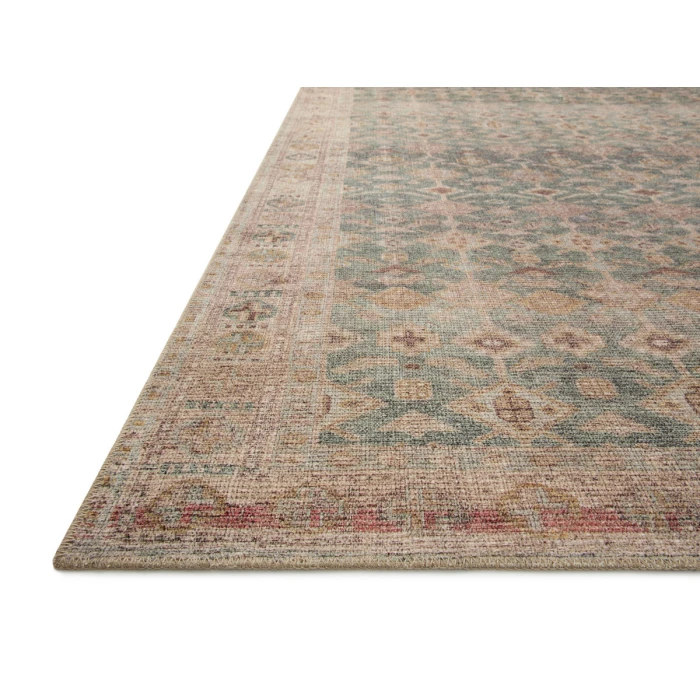 Angela Rose x Loloi Aubrey Aqua / Sand AUB-02 2 ft. 6 in. X 9 ft. 6 in. Rectangle Rug