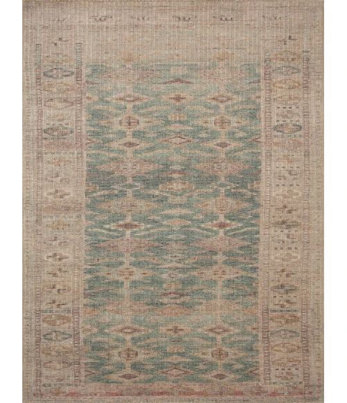 Angela Rose x Loloi Aubrey Aqua / Sand AUB-02 10 ft. X 14 ft. Rectangle Rug