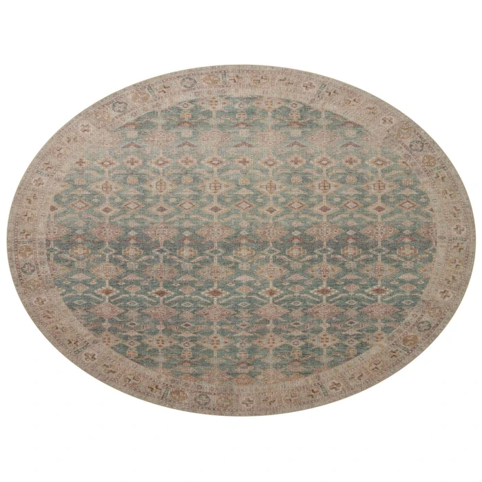 Angela Rose x Loloi Aubrey Aqua / Sand AUB-02 2 ft. 6 in. X 9 ft. 6 in. Rectangle Rug