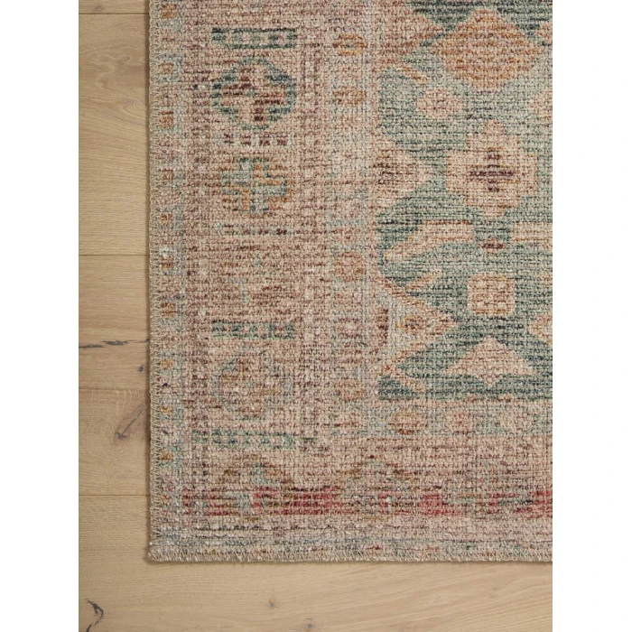 Angela Rose x Loloi Aubrey Aqua / Sand AUB-02 2 ft. 6 in. X 9 ft. 6 in. Rectangle Rug