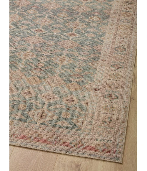 Angela Rose x Loloi Aubrey Aqua / Sand AUB-02 10 ft. X 14 ft. Rectangle Rug