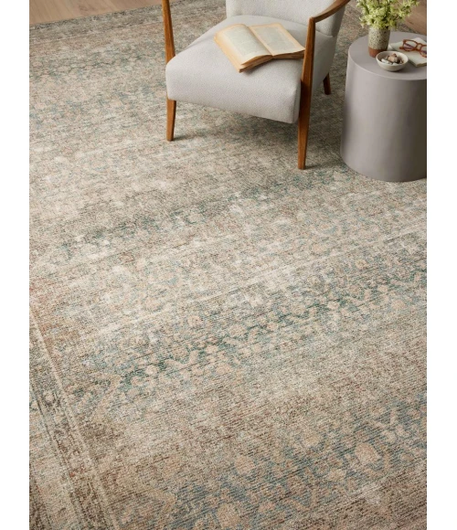 Angela Rose x Loloi Aubrey Jade / Natural AUB-03 2 ft. X 5 ft. Rectangle Rug