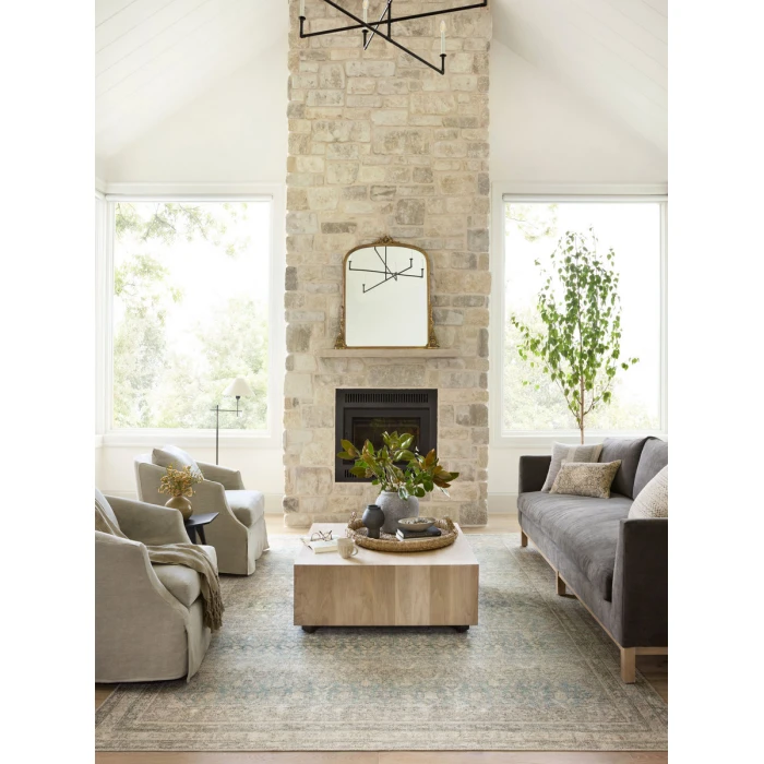 Angela Rose x Loloi Aubrey Jade / Natural AUB-03 10 ft. X 14 ft. Rectangle Rug