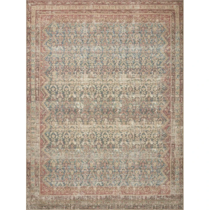 Angela Rose x Loloi Aubrey Ocean / Spice AUB-03 8 ft. 3 in. X 11 ft. 3 in. Rectangle Rug