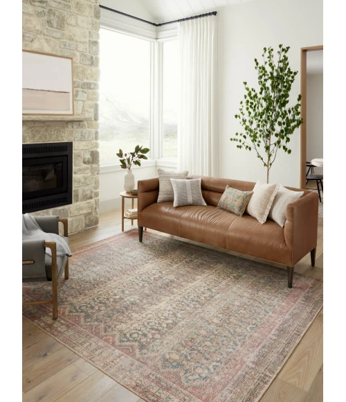 Angela Rose x Loloi Aubrey Ocean / Spice AUB-03 2 ft. X 5 ft. Rectangle Rug