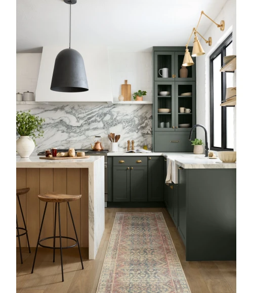 Angela Rose x Loloi Aubrey Ocean / Spice AUB-03 2 ft. X 5 ft. Rectangle Rug