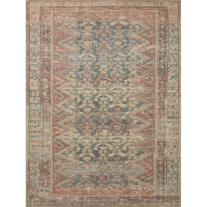 Angela Rose x Loloi Aubrey Ocean / Spice AUB-03 8 ft. 3 in. X 11 ft. 3 in. Rectangle Rug