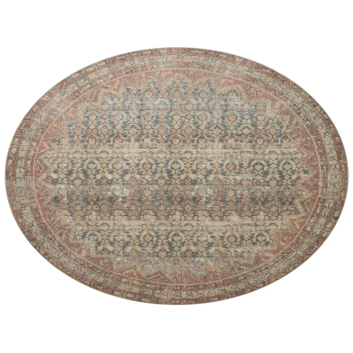 Angela Rose x Loloi Aubrey Ocean / Spice AUB-03 8 ft. 3 in. X 11 ft. 3 in. Rectangle Rug