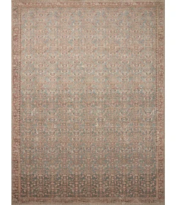 Angela Rose x Loloi Aubrey Blue / Terracotta AUB-04 7 ft. 6 in. X 7 ft. 6 in. Round Rug