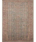 Angela Rose x Loloi Aubrey Blue / Terracotta AUB-04 5 ft. X 5 ft. Round Rug