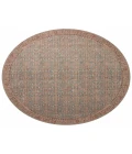 Angela Rose x Loloi Aubrey Blue / Terracotta AUB-04 5 ft. X 5 ft. Round Rug