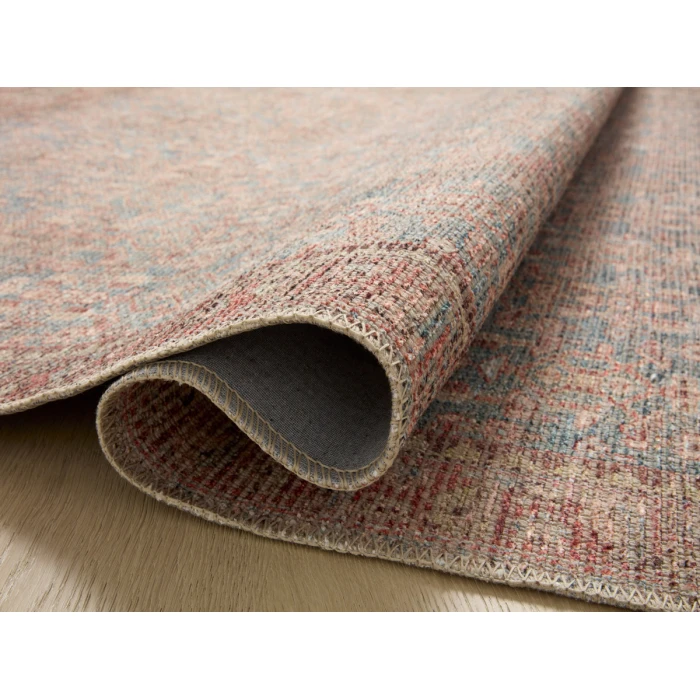 Angela Rose x Loloi Aubrey Blue / Terracotta AUB-04 2 ft. 6 in. X 9 ft. 6 in. Rectangle Rug