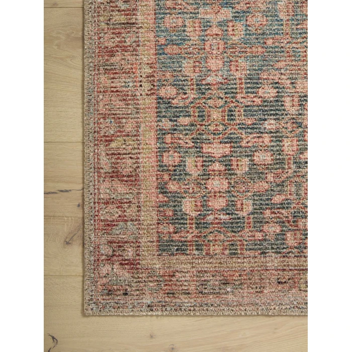 Angela Rose x Loloi Aubrey Blue / Terracotta AUB-04 2 ft. 6 in. X 9 ft. 6 in. Rectangle Rug