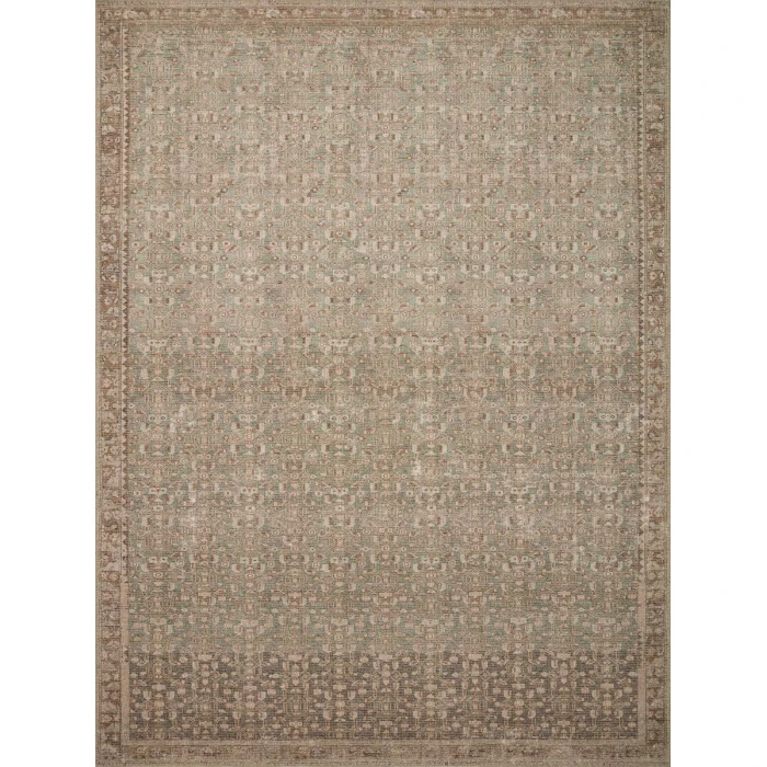 Angela Rose x Loloi Aubrey Sage / Bark AUB-04 18 in. X 18 in. Sample Rug