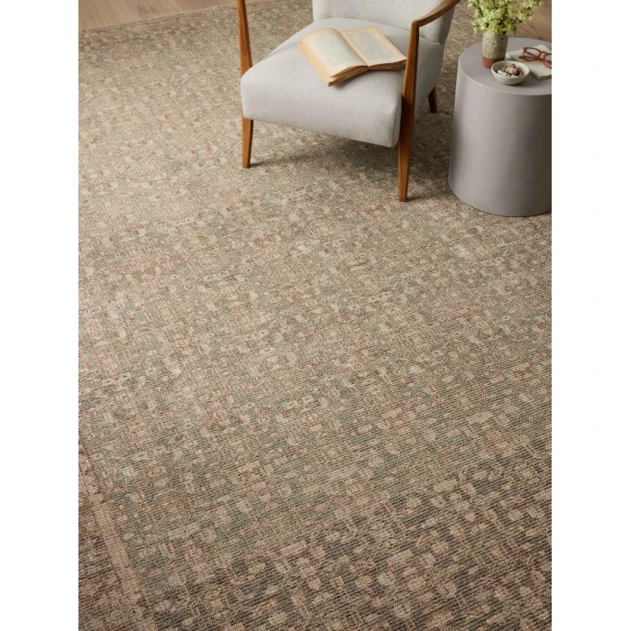 Angela Rose x Loloi Aubrey Sage / Bark AUB-04 18 in. X 18 in. Sample Rug