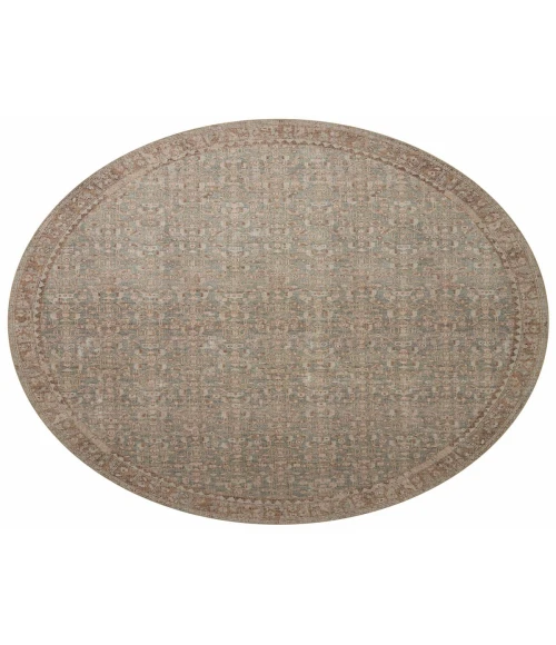 Angela Rose x Loloi Aubrey Sage / Bark AUB-04 5 ft. X 5 ft. Round Rug