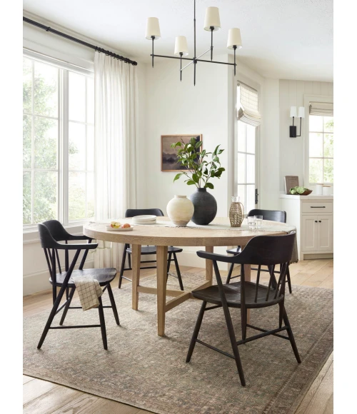 Angela Rose x Loloi Aubrey Sage / Bark AUB-04 5 ft. X 5 ft. Round Rug