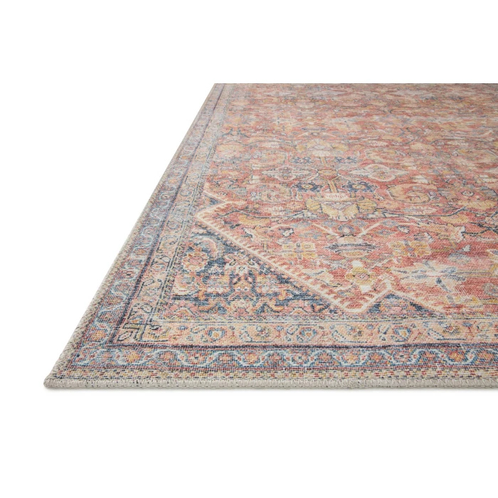 Loloi II Adrian ADR-02 Rust / Denim 2'-6" x 12'-0" Area Rug