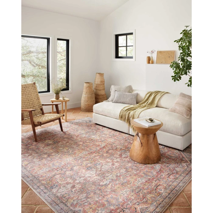 Loloi II Adrian ADR-02 Rust / Denim 2'-6" x 12'-0" Area Rug