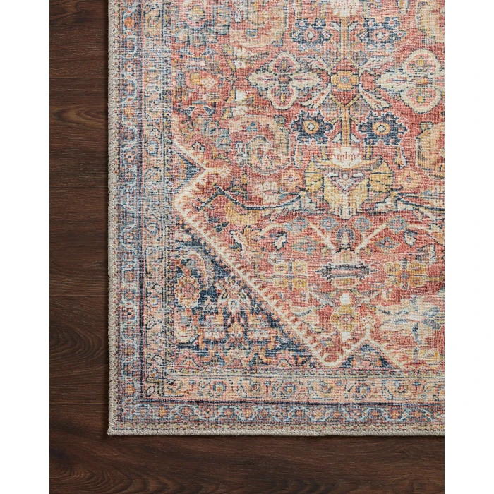 Loloi II Adrian ADR-02 Rust / Denim 2'-6" x 12'-0" Area Rug