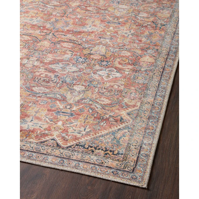 Loloi II Adrian ADR-02 Rust / Denim 2'-6" x 12'-0" Area Rug