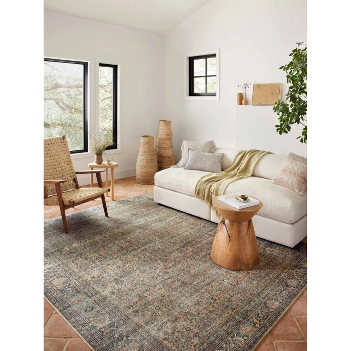 Loloi II Adrian ADR-03 Terracotta / Multi 3'-6" x 5'-6" Area Rug
