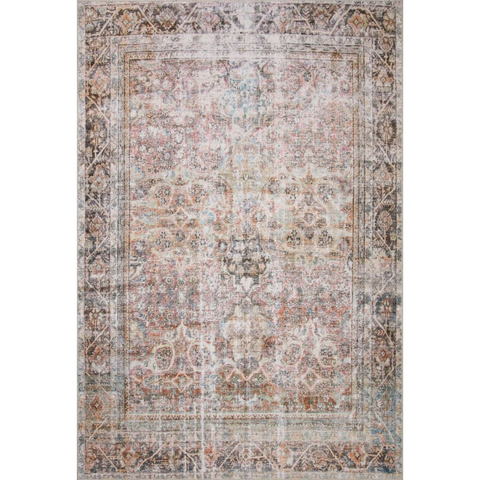 Loloi II Adrian ADR-05 Sunset / Charcoal 2'-6" x 12'-0" Area Rug