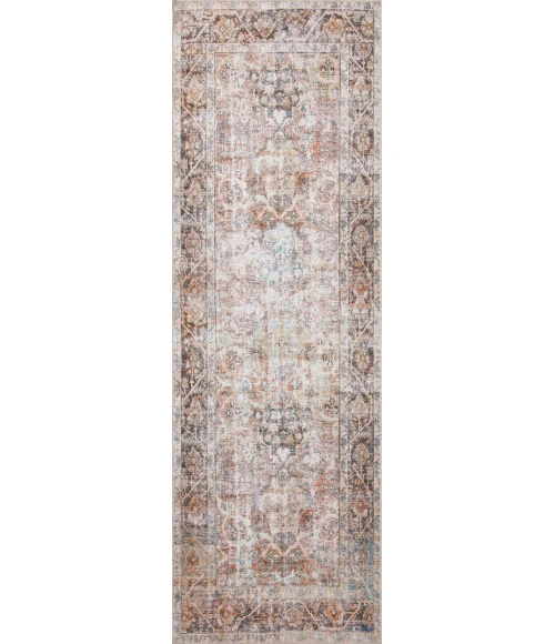 Loloi II Adrian ADR-05 Sunset / Charcoal 2'-6" x 12'-0" Area Rug