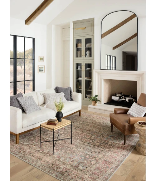 Loloi II Adrian ADR-06 Ocean / Clay 2'-6" x 12'-0" Area Rug