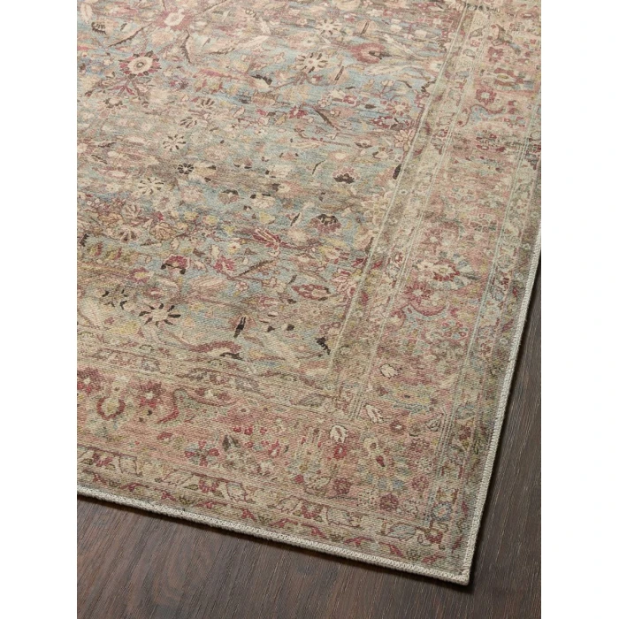 Loloi II Adrian ADR-06 Ocean / Clay 2'-3" x 3'-9" Area Rug