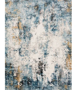 Loloi Alchemy ALC-05 DENIM / IVORY Area Rug 2 ft. 8 in. X 4 ft. Rectangle