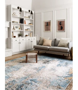 Loloi Alchemy ALC-05 DENIM / IVORY Area Rug 2 ft. 8 in. X 4 ft. Rectangle