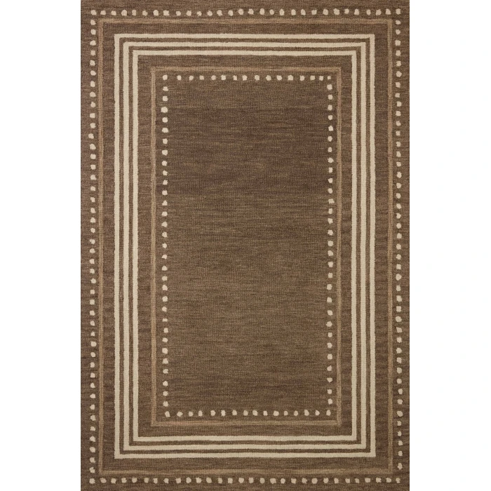 Chris Loves Julia x Loloi Alfie Bark / Natural ALF-02 7ft.-9in. X 9ft.-9in. Rect. Rug