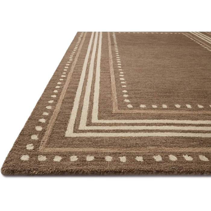 Chris Loves Julia x Loloi Alfie Bark / Natural ALF-02 7ft.-9in. X 9ft.-9in. Rect. Rug