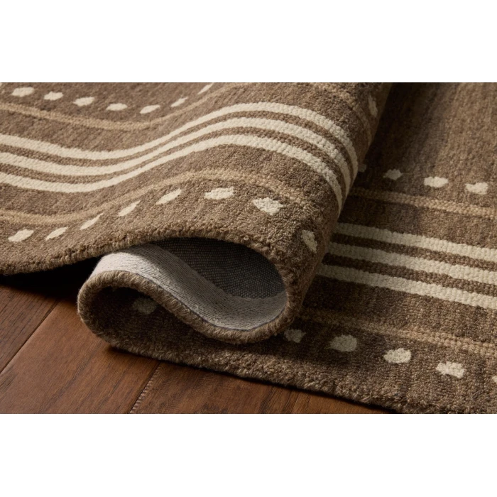 Chris Loves Julia x Loloi Alfie Bark / Natural ALF-02 7ft.-9in. X 9ft.-9in. Rect. Rug