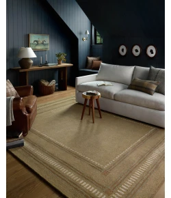 Chris Loves Julia x Loloi Alfie Green / Natural ALF-04 5ft. X 7ft.-6in. Rect. Rug