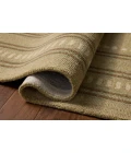 Chris Loves Julia x Loloi Alfie Green / Natural ALF-04 2ft.-3in. X 3ft.-9in. Rect. Rug